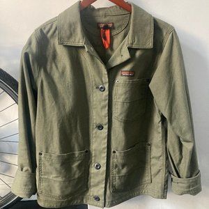 Patagonia cotton canvas chore coat olive green women's small